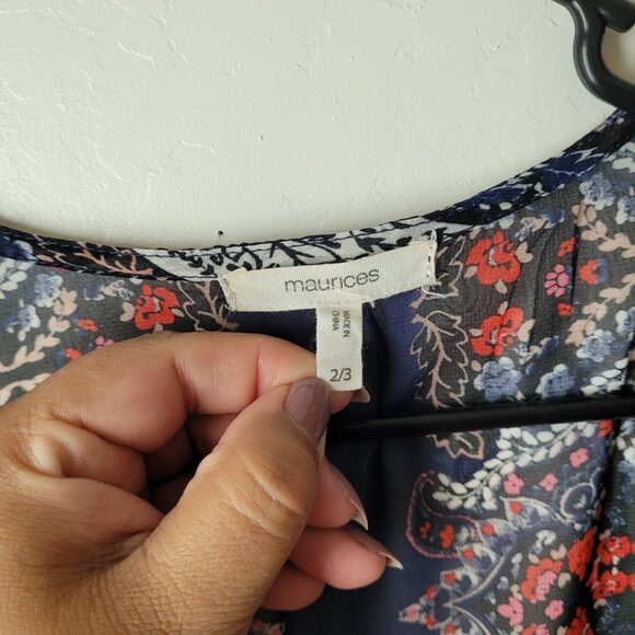 Maurices Colorful Print Kimono - Picture 5 of 7